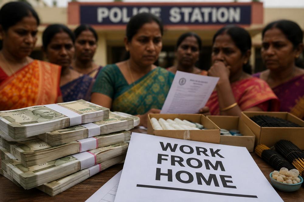 Couple accused of duping women of over Rs 10 crore through work-from-home scheme goes missing