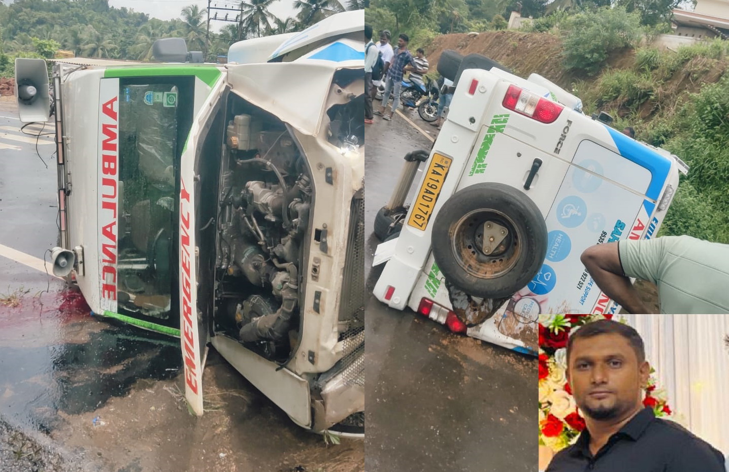 Ambulance driver loses life in tragic accident near Mangalore