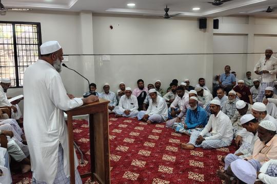 Review Meeting; Fitra committee distributing Fitra rice to deserving people in Bhatkal & nearby areas