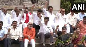 Opposition BJP stages protest over Jain monk’s murder, says Karnataka govt failed in maintaining law & order