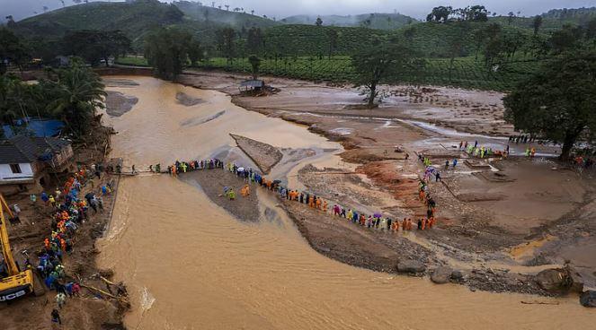Heavy rains spark flood concerns in Wayanad’s Chooralmala, one year after fatal landslides