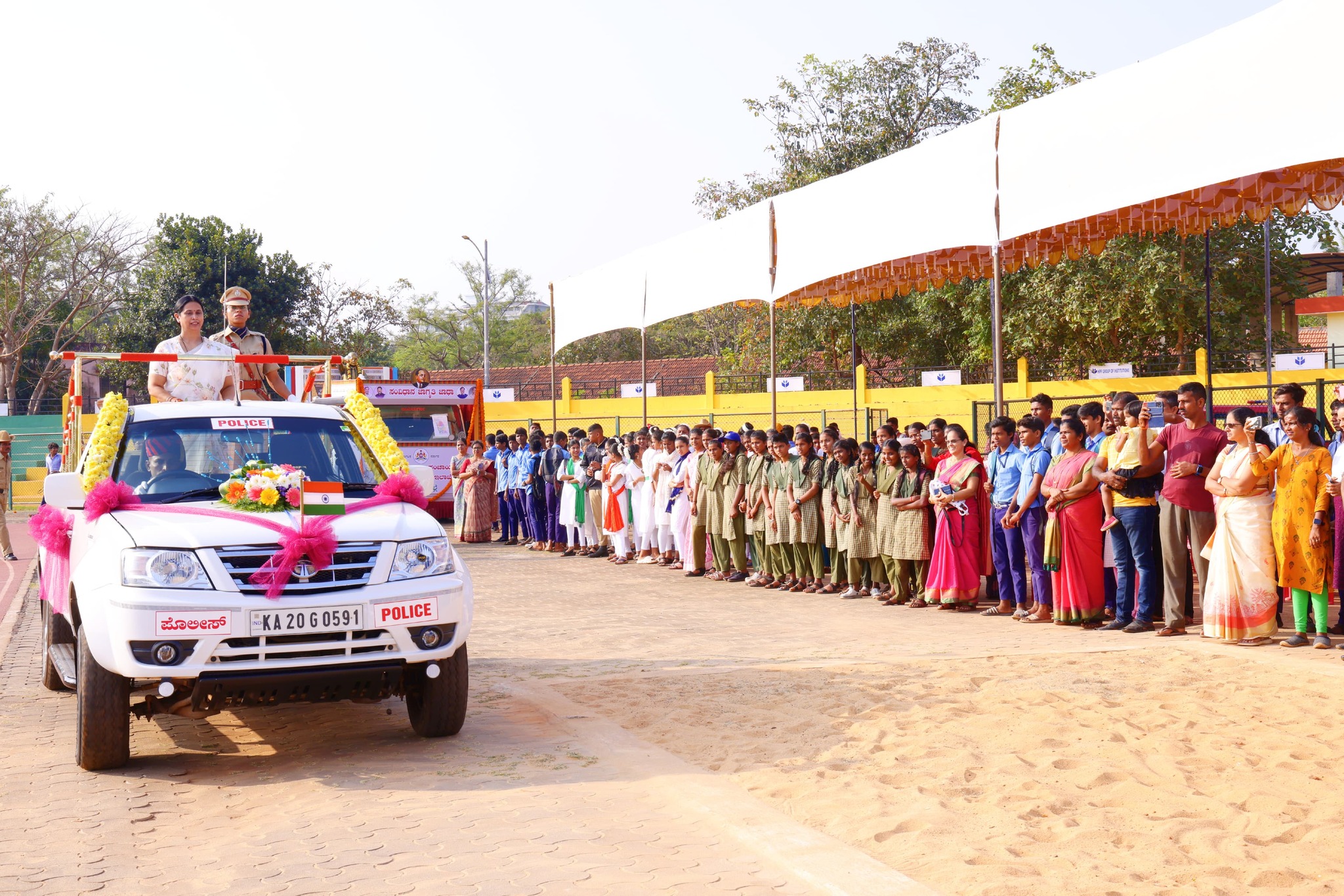 Republic Day celebrated in Udupi with patriotic fervour